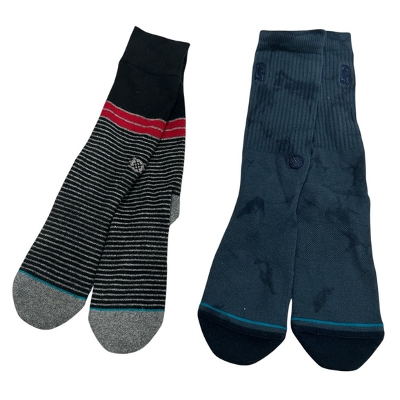 Stance Bundle of Two 2 Pair of Men's Crew Socks - Large - Picture 1 of 6